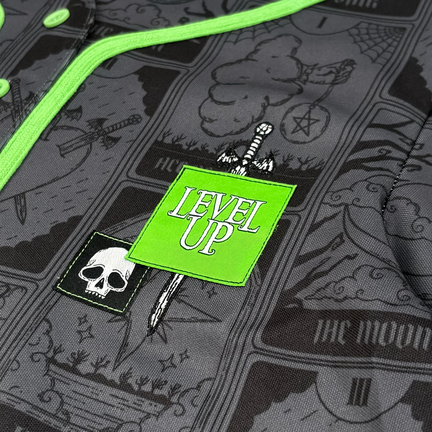 Level Up - Summerween Crop Baseball Jersey
