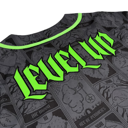 Level Up - Summerween Crop Baseball Jersey