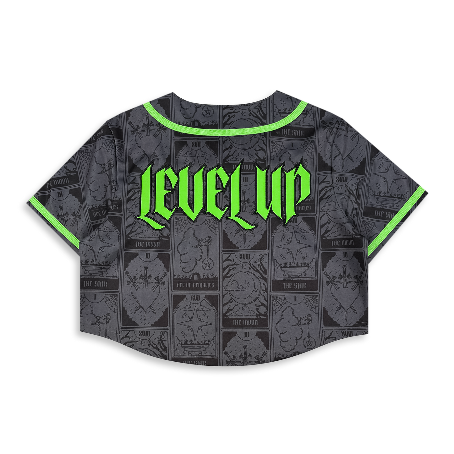 Level Up - Summerween Crop Baseball Jersey