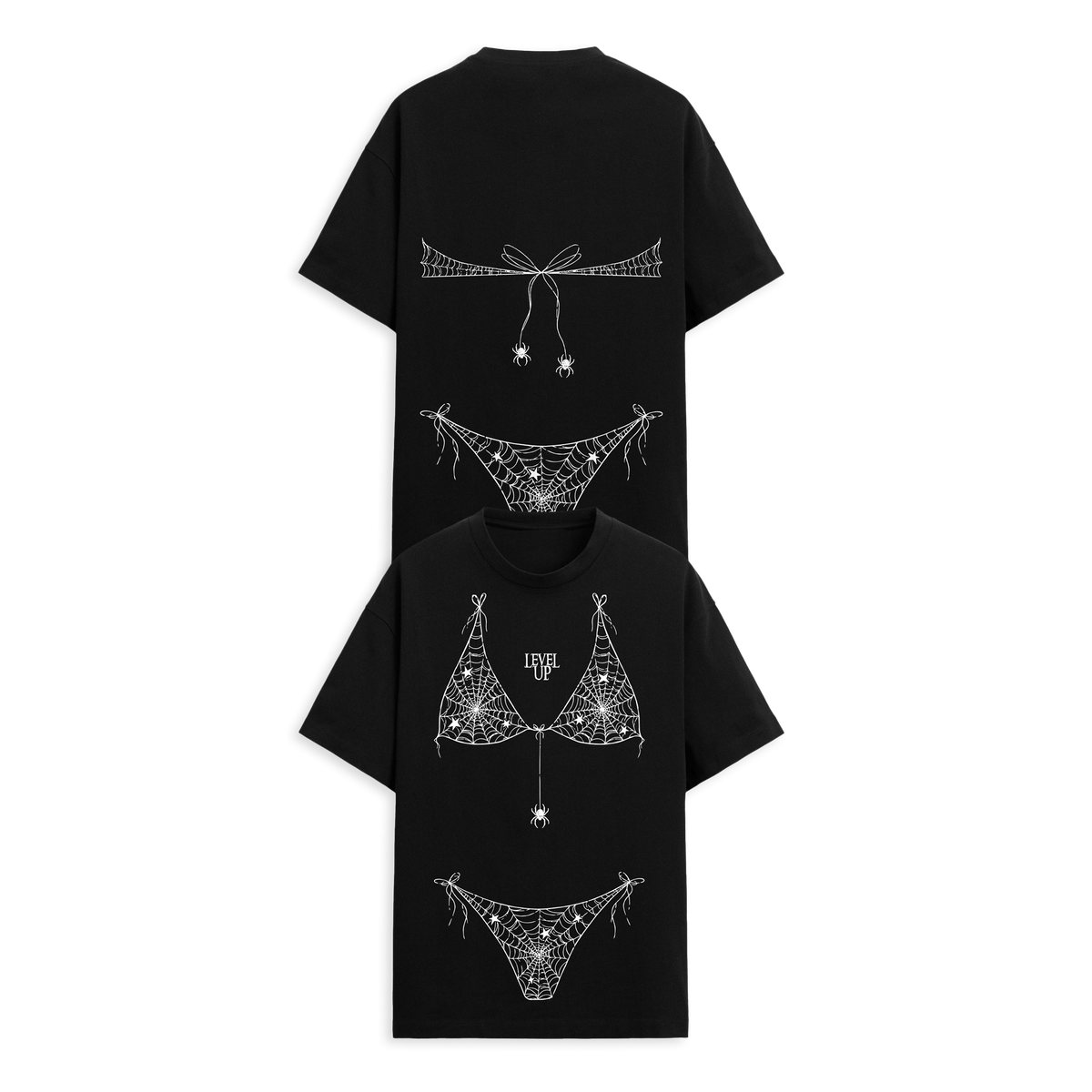 Level Up - Caught In The Web Long T-shirt