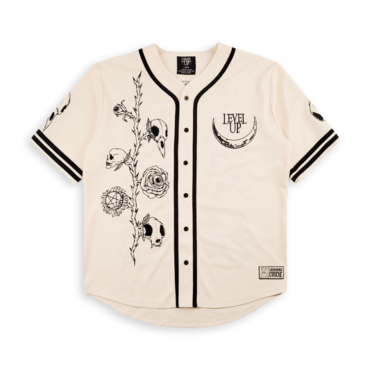 LEVEL UP - Nocturnal Bloom Baseball Jersey