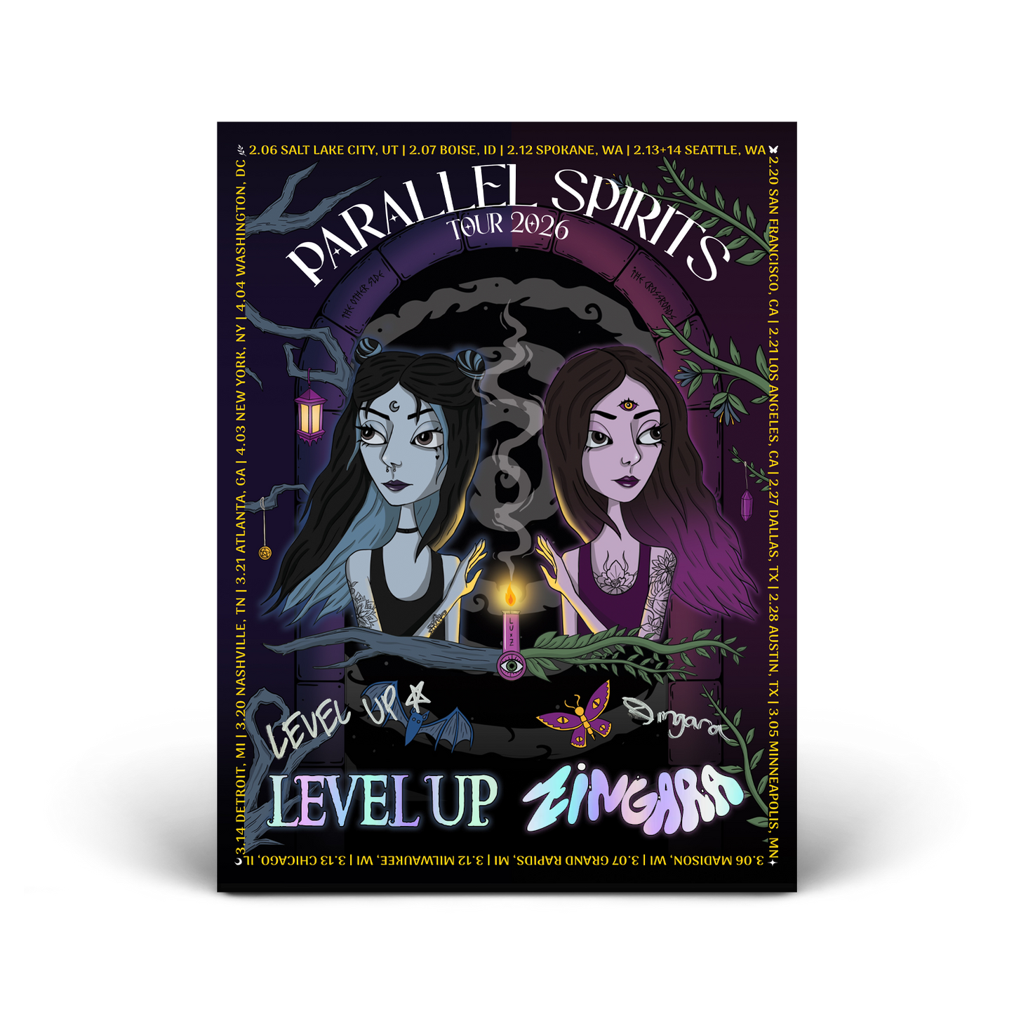 Level Up x Zingara - Parallel Spirits Tour Poster (SIGNED)
