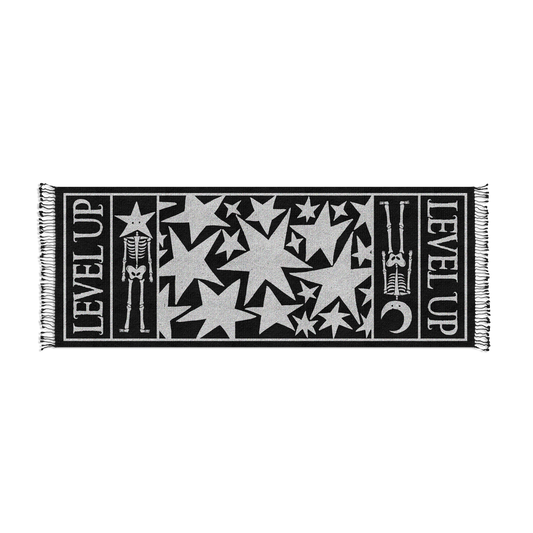 Level Up - Celestial Skeletons Knit Pashmina