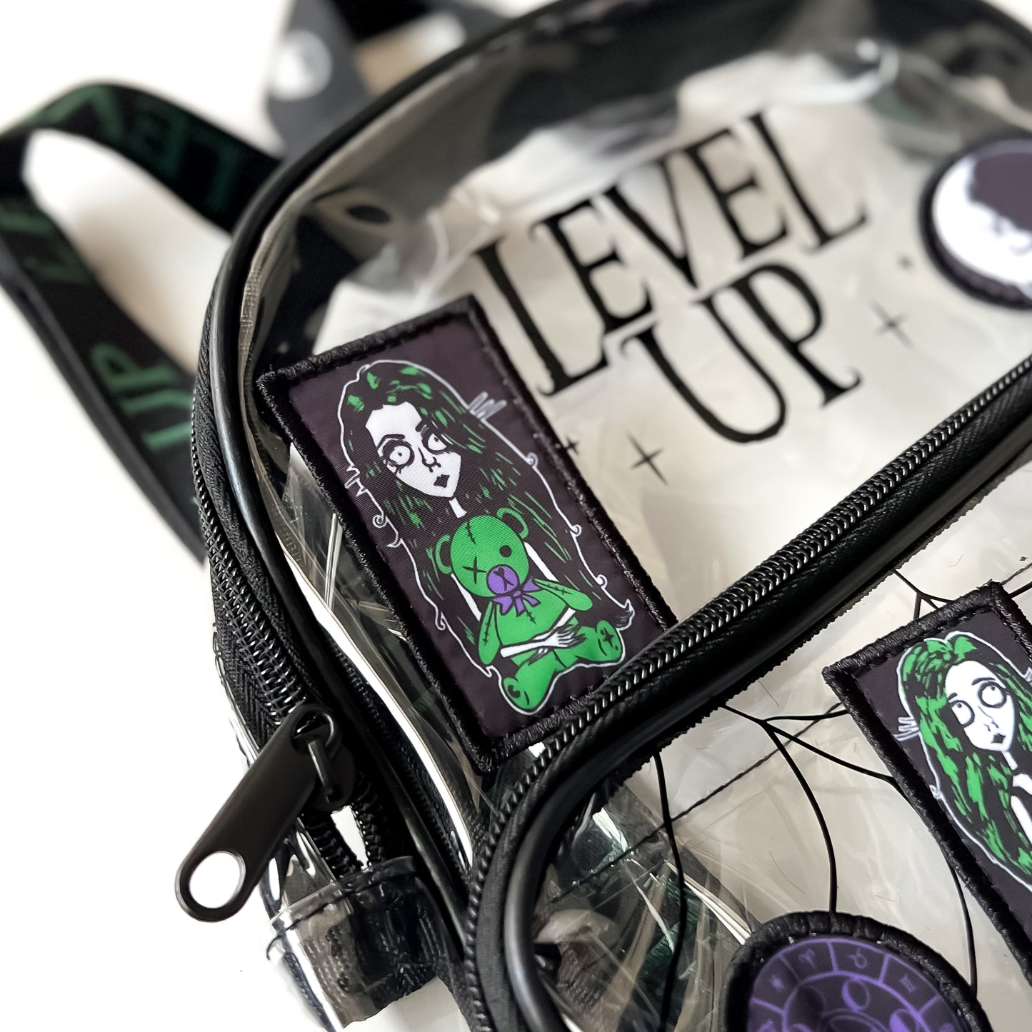 Level Up - Custom Clear Mini Backpack